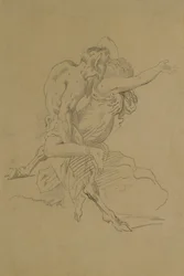 Nymphe et satyre
