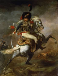 Officier de chasseurs à cheval de la Garde impériale chargeant