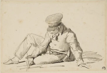 Un garçon qui dessine dans la rue