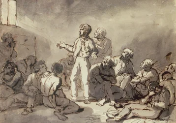 Prisonniers dans une cellule