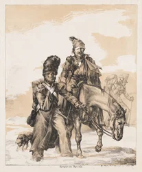 Retour de Russie, vers 1818 (lithographie sur papier chiffon)