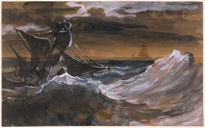 Un voilier en mer