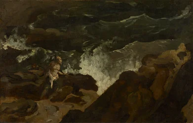 Naufragé sur une plage (La Tempête)