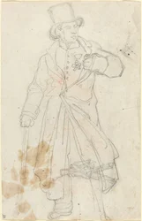 Étude pour "Sentinelle suisse au Louvre"