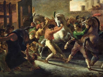 Étude pour la Course des chevaux barbares, 1817