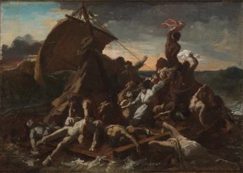 Le Radeau de la Méduse. Quatrième esquisse.