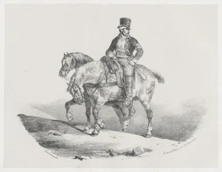 Un Postillon ou Les Deux Chevaux Harnachés (A Postilion or The Two Harnessed Horses)