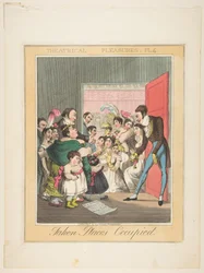 Plaisirs théâtraux, Planche 4 : Places occupées, vers 1835