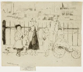 Événements au-dessus des balustrades, Chelsea Embankment