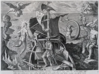 Allégorie sur les voyages de Ferdinand Magellan