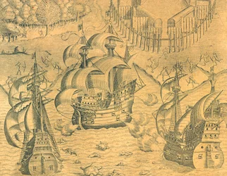 Affrontement entre navires français et portugais dans l