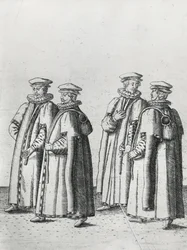 Épiciers dans le cortège funèbre de Sir Philip Sidney en route vers la cathédrale Saint-Paul
