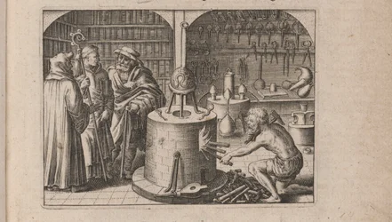 Illustration pour Tripvs avrevs, hoc est, Tres tractatvs chymici selectissimi.., 1618