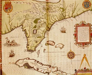 Carte de la Floride et de Cuba