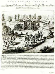 Ralph Hamor rend visite à Powhatan, 1619