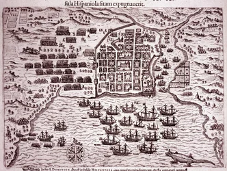 La flotte de Francis Drake occupe l