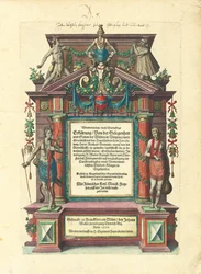 Page de titre de la première édition en allemand de la première partie de "Grandes Voyages : Amérique", 1590