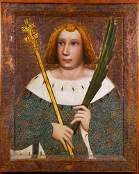 Saint Vitus, protecteur du bétail (tempera sur bois)