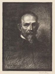 Autoportrait (Steinlen de face, tête à droite)