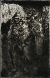 Soldats marchant