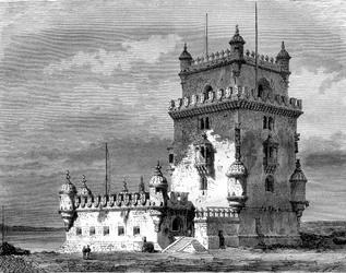 Tour de Belém, Lisbonne, Portugal, 19ème siècle