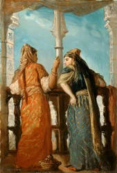 Femmes juives au balcon, Alger, 1849