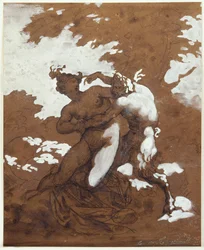 Géricault - Satyre et nymphe, 1817