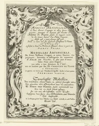 Page de titre: Modelli artificiosi di vasi diversi d