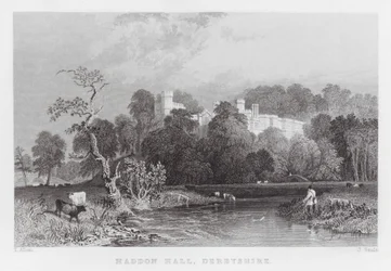 Haddon Hall, Derbyshire (gravure)