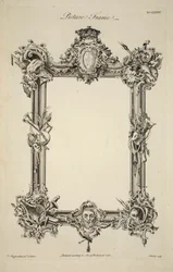 Conception pour un cadre, pub. 1761 (gravure)