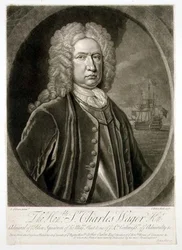 Portrait de Sir Charles Wager (1666-1743) Amiral de l