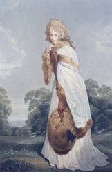 Eliza Farren, Comtesse de Derby (c.1759-1829), gravée par Francesco Bartolozzi (1727-1815), publiée par Bull et Jeffreys