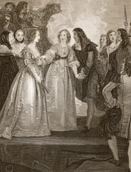 Charles II recevant la duchesse d