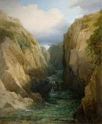 Gorge et rivière en Irlande
