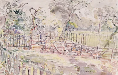 Trempage des moutons, New Street, Ridley, 1941