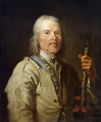 Homme tenant un bâton, vers 1800