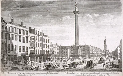 Fish Street Hill, Londres, vers 1750