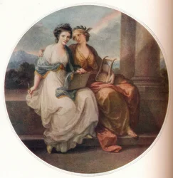 Angelica Kauffmann dans le rôle du Design écoutant l