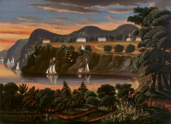 Vue de la rivière Hudson à West Point
