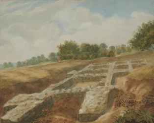 Excavation, The Mount, Villa Romaine, Maidstone, Kent