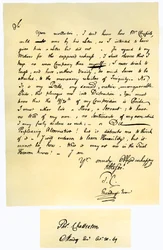 Lettre de Thomas Chatterton à William Barrett, 1769