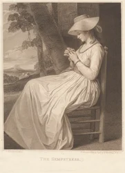 Lady Hamilton en couturière