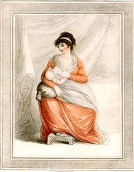 Femme allaitant, vers 1780-1820