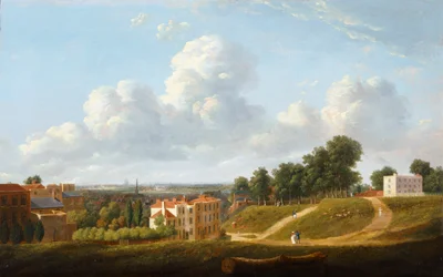 Vue de Crooms Hill surplombant Hyde Vale, après 1824