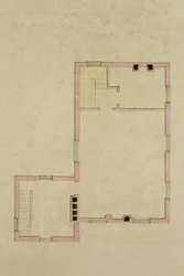 Plan du deuxième étage de la villa proposée à Catskill