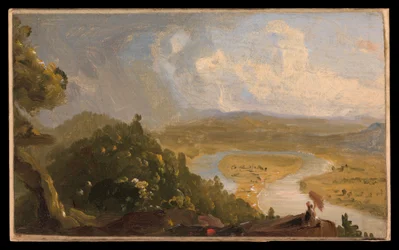 Esquisse pour Vue depuis le mont Holyoke, Northampton, Massachusetts, après un orage (Le méandre)