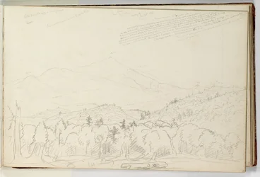 Vue de la montagne Schroon regardant vers le nord, 28 juin