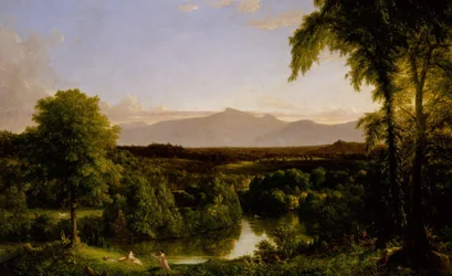 Vue des monts Catskill - Début d