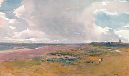 Southwold depuis la plage, vers 1860-1890, 1906