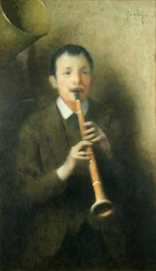 Le joueur de clarinette, vers 1892